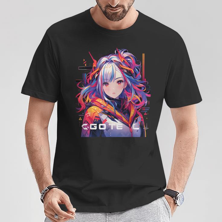 Manga Anime Aesthetic Cyberpunk Techwear Harajuku T-Shirt Lustige Geschenke