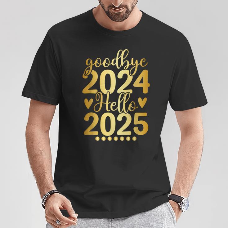 Matching Family Celebration New Year's Eve Goodbye 2024 Hello 2025 T-Shirt Lustige Geschenke