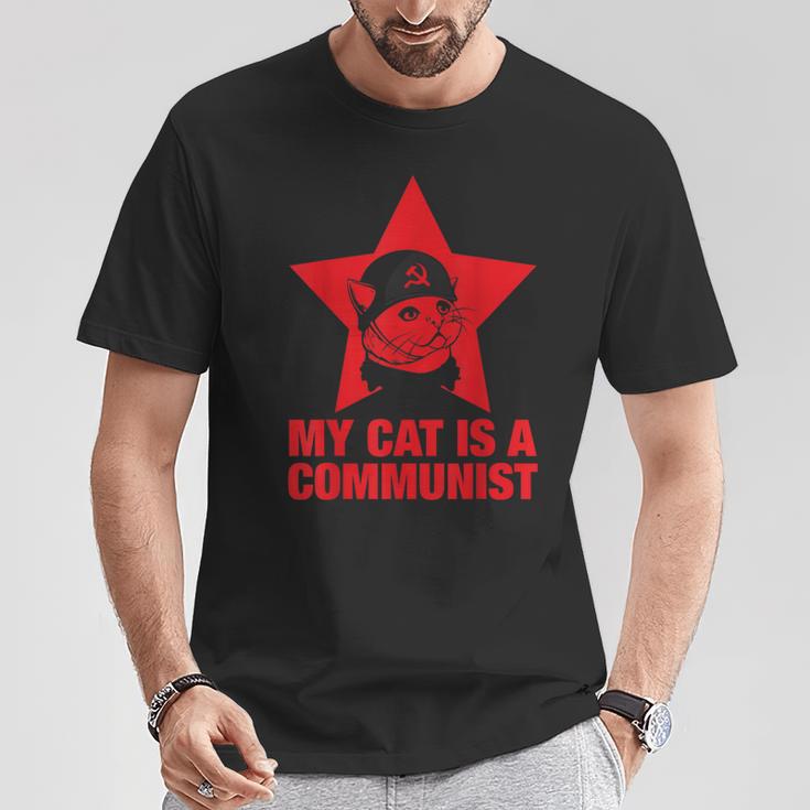 Meine Katze Ist Kommunist T-Shirt Lustige Geschenke