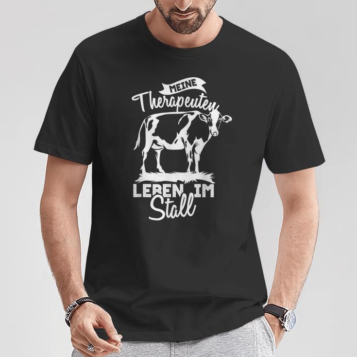 Meine Therapeuten Leben Im Stall Livebreeding Cows T-Shirt Lustige Geschenke