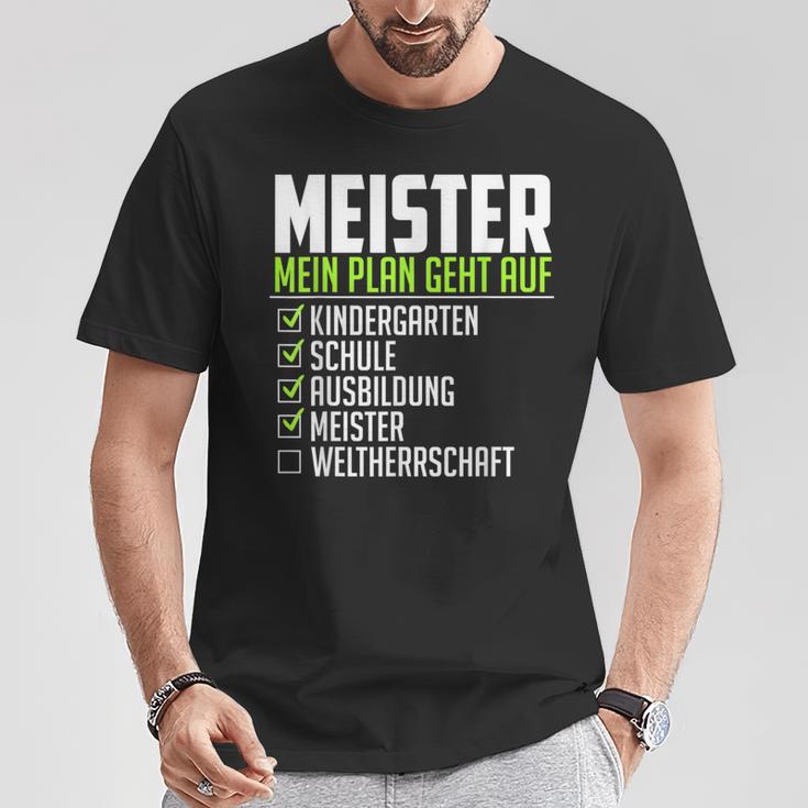 Meister Saying World Therrschaft Graduation Meister T-Shirt Lustige Geschenke