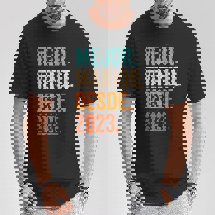 Mejor Marido Desde 2023 1 Aniversario De Boda 1 Año Camiseta unisex Regalos divertidos