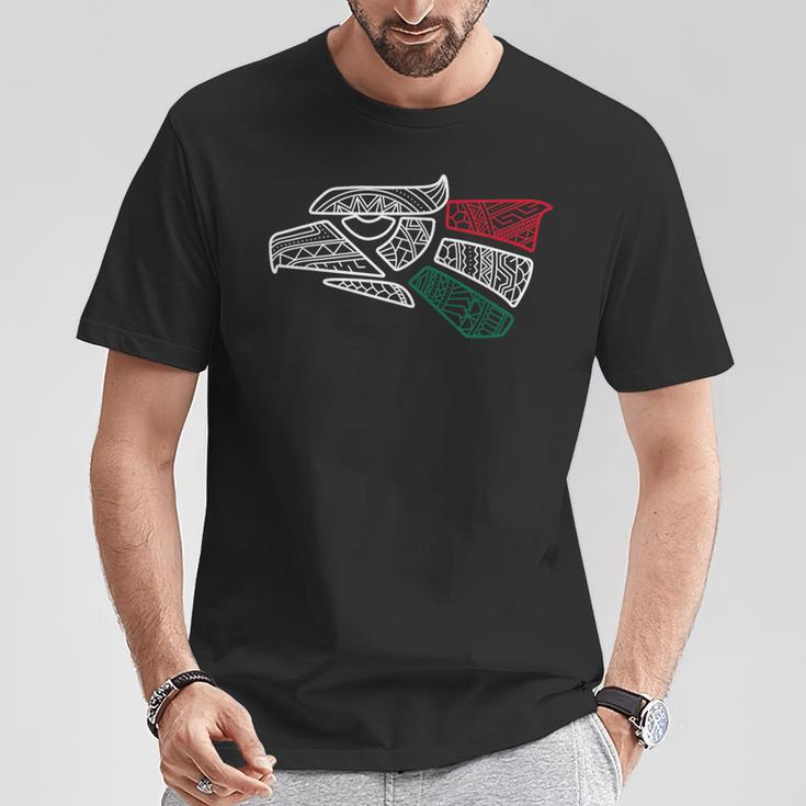 Mexican Flag Mexican Eagle Aztec Style Hecho En Mexico T-Shirt Lustige Geschenke