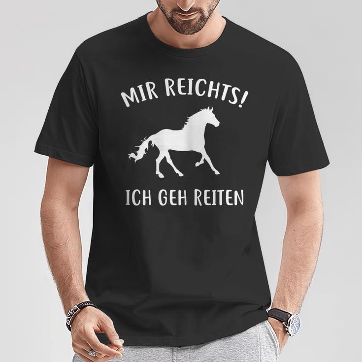 Mir Reichts Ich Geh Reiten Horse Lovers T-Shirt Lustige Geschenke