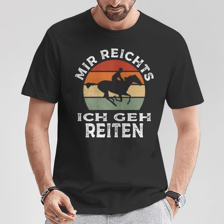 Mir Reichts Ich Geh Reitenintage Retro Rider S T-Shirt Lustige Geschenke