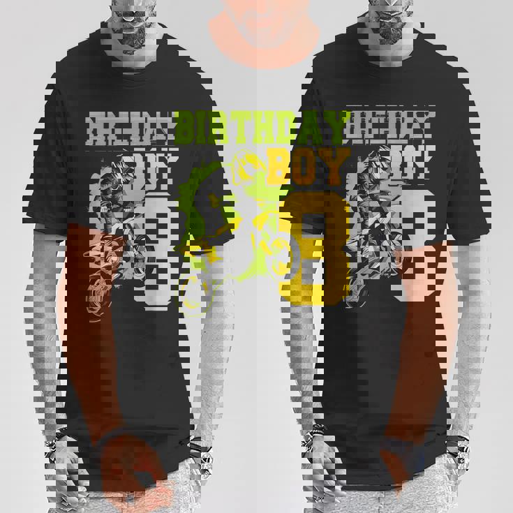 Motocross Mx 8º Regalo 8 Años De Edad Dirt Bike Fiesta De Cumpleaños Camiseta unisex Regalos divertidos