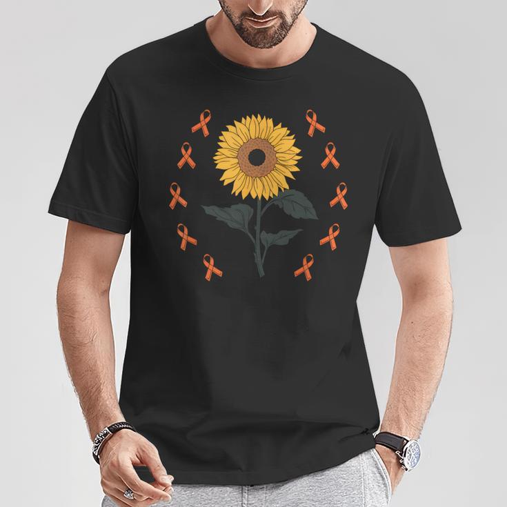 Multiple Sclerosis Awareness Sunflower Ms Warrior Support Camiseta unisex Regalos divertidos