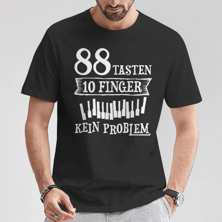 Musician 88 Keys 10 Finger Pianist Piano Teacher T-Shirt Lustige Geschenke