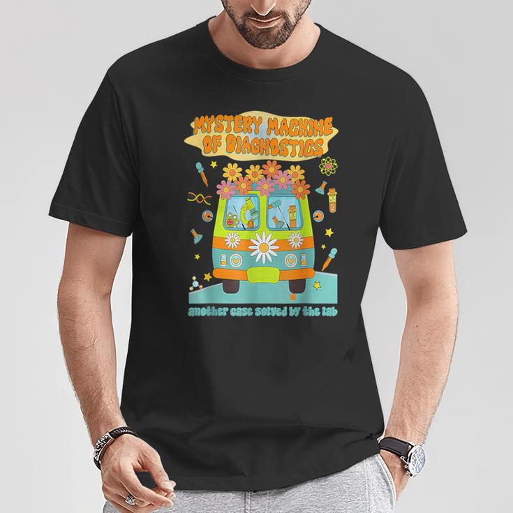 Mystery Machine Of Diagnostics Lab Tech Lab Week 2025 T-Shirt Unique Gifts