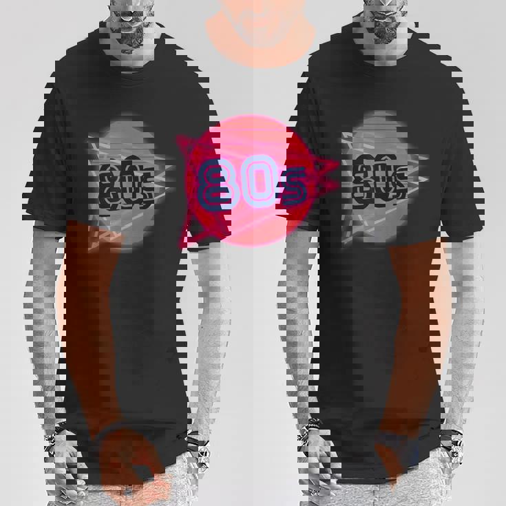 Nacido En Los Años 80 Neon Light Disco Música Cumpleaños Punk Music Camiseta unisex Regalos divertidos