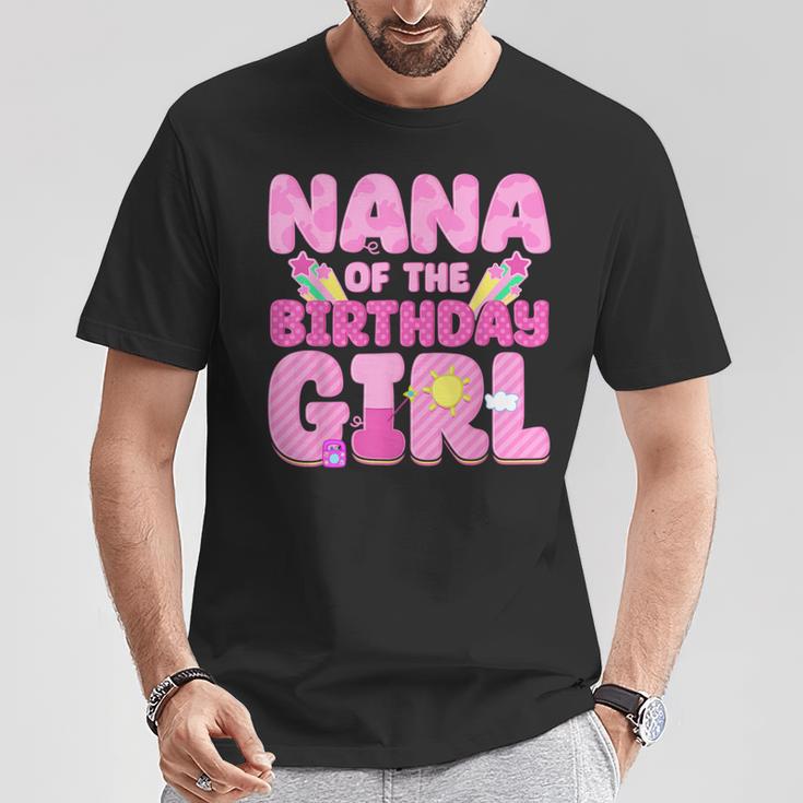 Nana Of The Birthday Girl Pig Family Party Decorations T-Shirt Unique Gifts