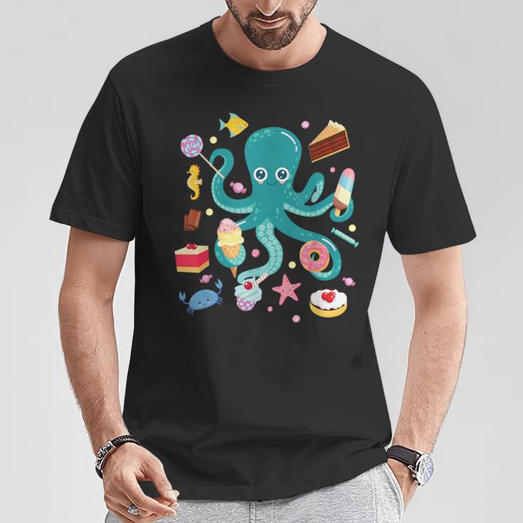 Octopus Cake Tentacle Sea Animals Children's T-Shirt Lustige Geschenke