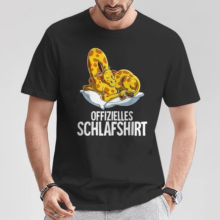 Official Giraffe Sleep T-Shirt Lustige Geschenke