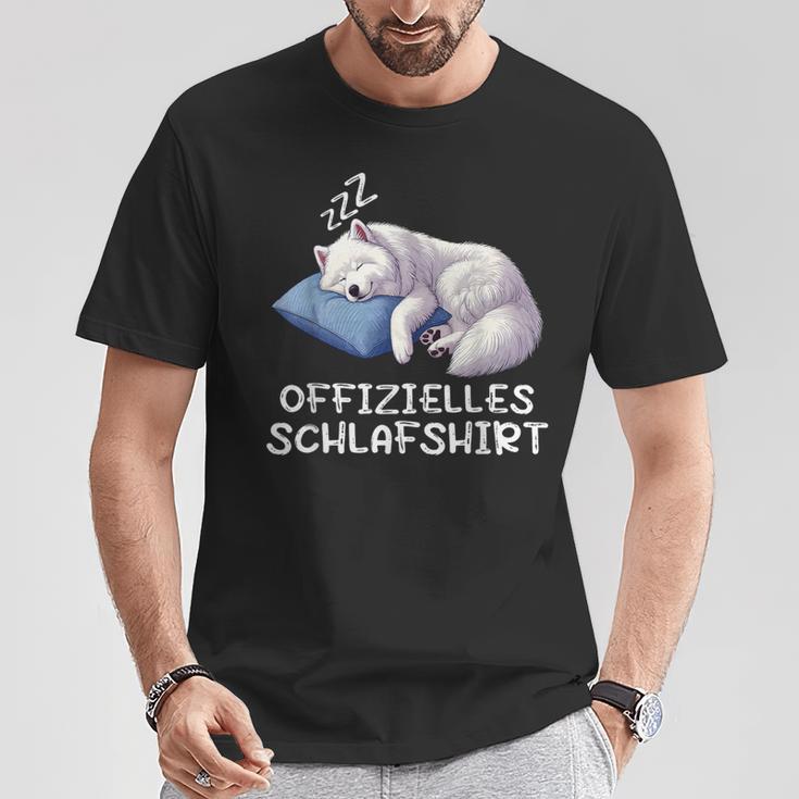 Official Sleep Samoyed Samoyed Samoyed Owner T-Shirt Lustige Geschenke