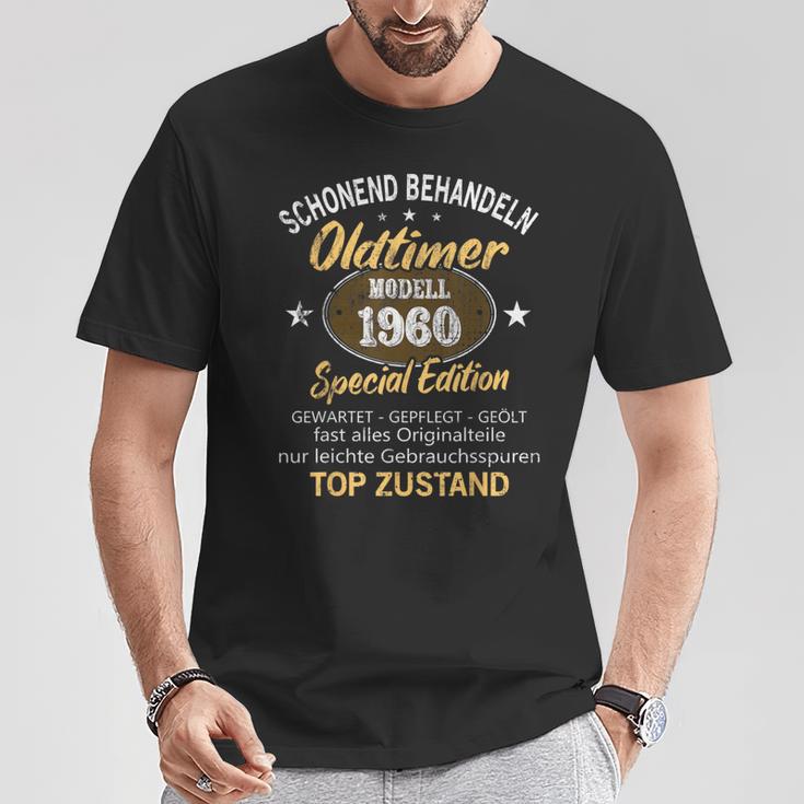 Oldtimer Baujahr 1960 Geborenintage 1960 Birthday S T-Shirt Lustige Geschenke