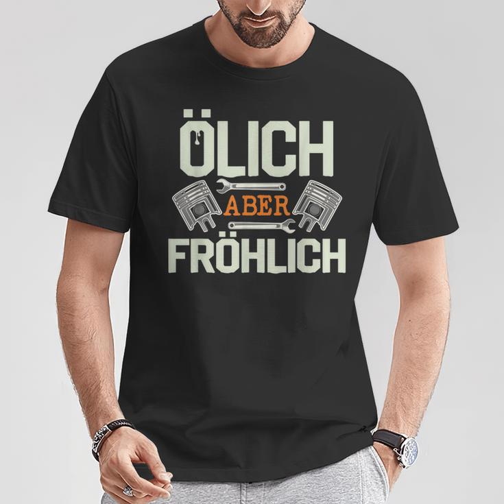 Olich Aber Fröhlich Oil Mechanic Car Screwdriver T-Shirt Lustige Geschenke