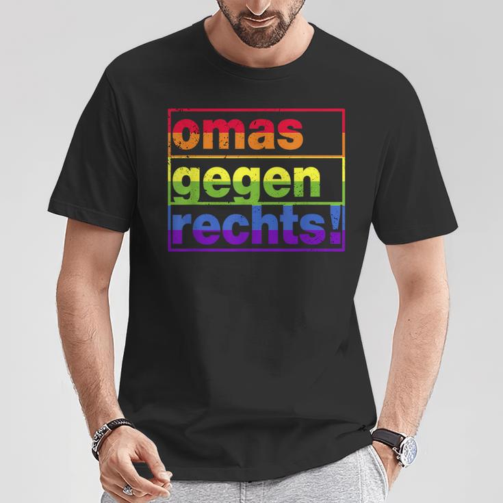 Omas Gegen Rechts I Anti Rassisum I Für Tolleranz T-Shirt Lustige Geschenke