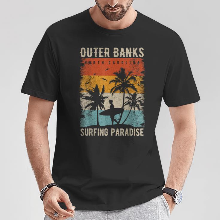 Outer Banks North Carolina Usa Surf S T-Shirt Lustige Geschenke