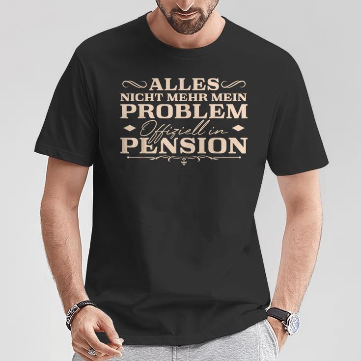 Pension Arbeitskollege Im Ruhestand Pensionär T-Shirt Lustige Geschenke