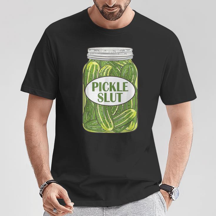 Pickle A Girl Who Loves Pickles Canning Food Quote T-Shirt Lustige Geschenke