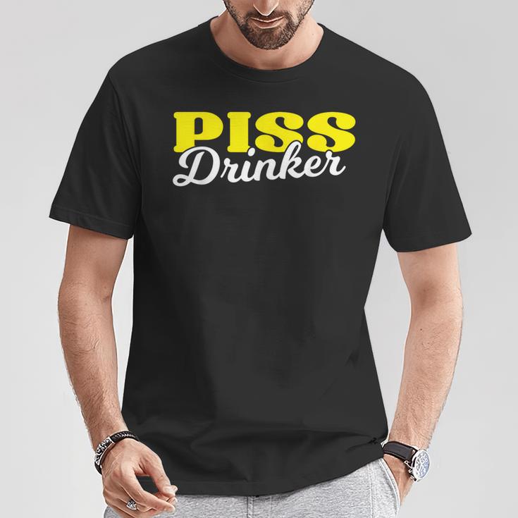 Piss Drinker Naughty Bdsm Urine Fetish T-Shirt Lustige Geschenke