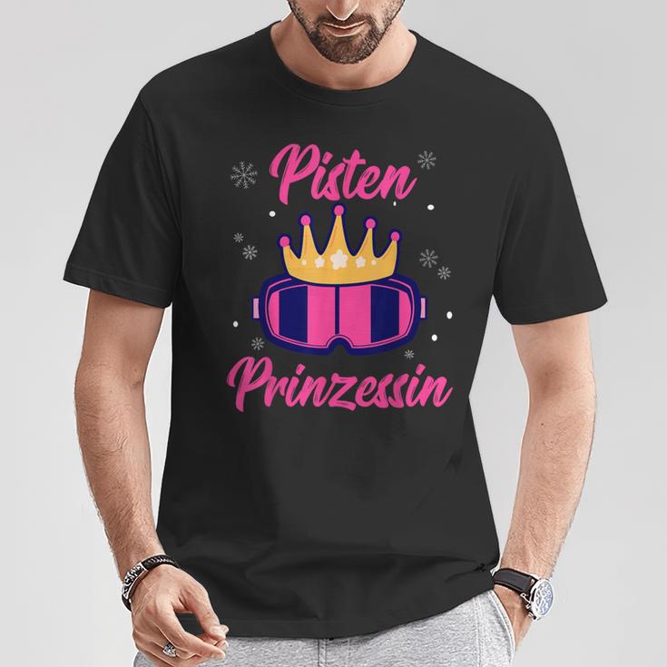 Pisten Prinzessin Skifahren Skiurlaub Snowboard Apres Ski T-Shirt Lustige Geschenke