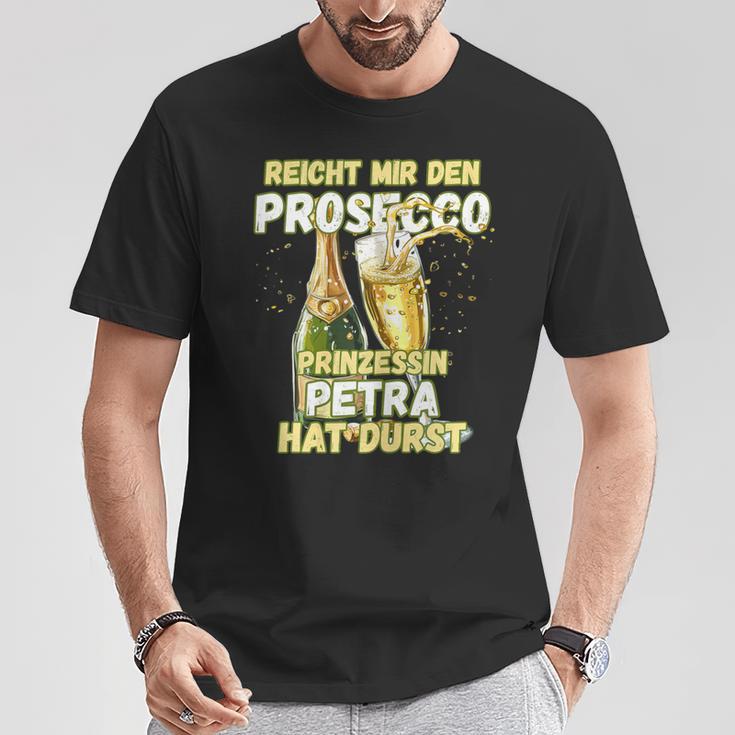 Prosecco Women's With Saying Jga First Name Petra T-Shirt Lustige Geschenke