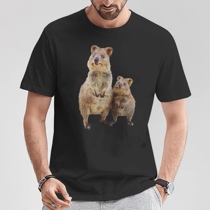 Quokka Australian Quokka With Baby T-Shirt Lustige Geschenke