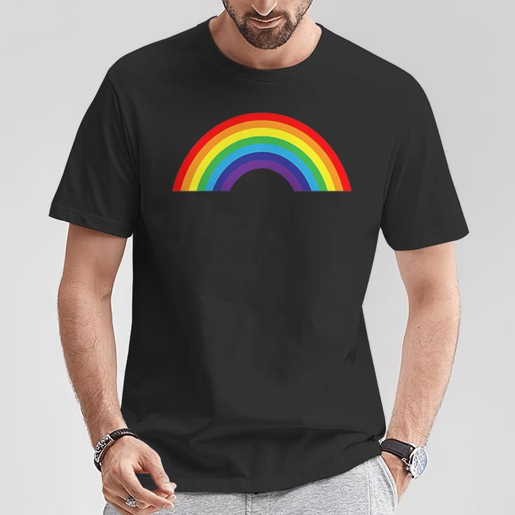 Regenbogen Mit Schönen Bunten Farben Retrointage T-Shirt Lustige Geschenke