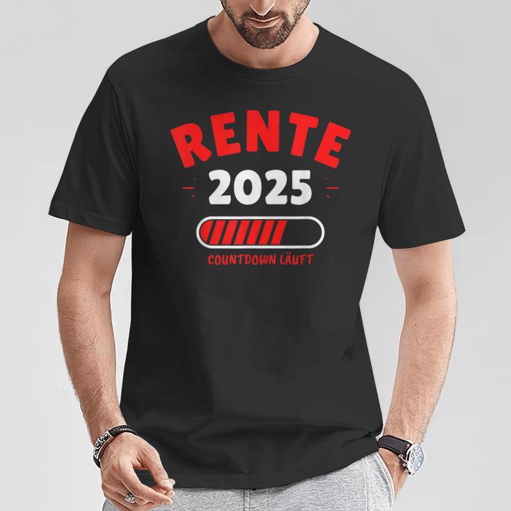 Rente 2025 Der Countdown Lauft Das Lustige Rentner T-Shirt Lustige Geschenke