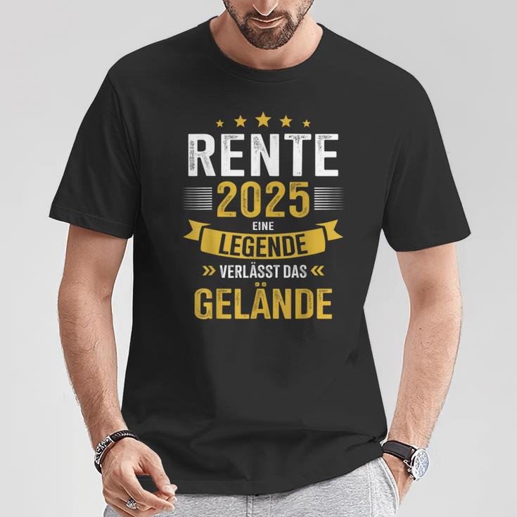 Rente 2025 Legend Leaves Terrain For Retirees T-Shirt Lustige Geschenke