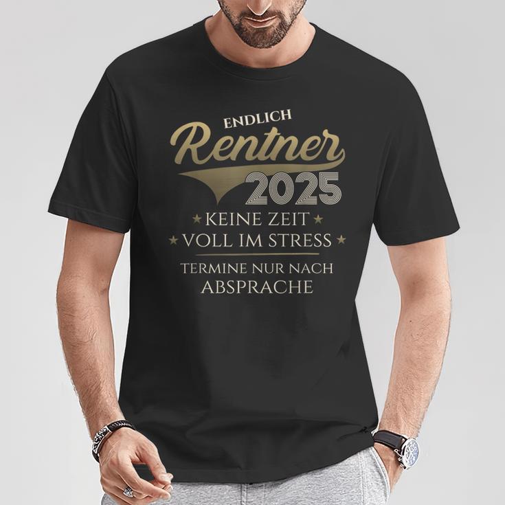 Retirement 2025 Pensioner Man Woman Retirement No Time T-Shirt Lustige Geschenke