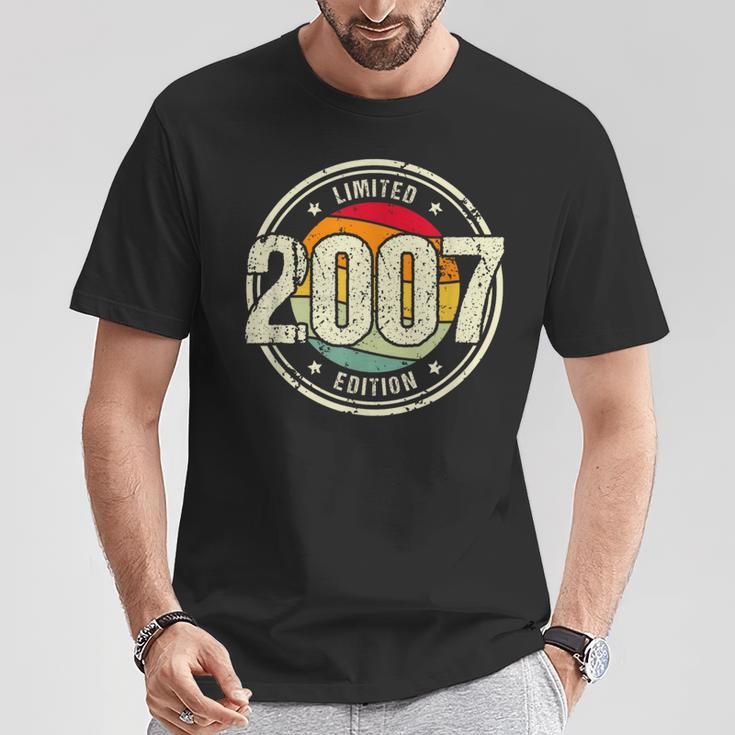 Retro 16 Yearsintage 2007 Limited Edition 16Th Birthday T-Shirt Lustige Geschenke