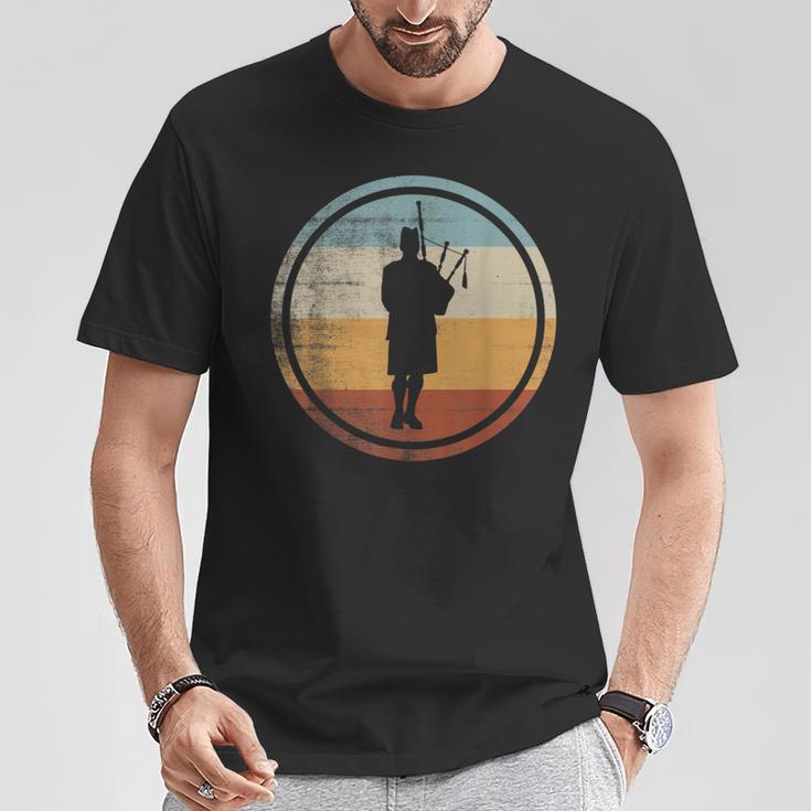 Retrointage Bagpipe Musician Bagpipe Player T-Shirt Lustige Geschenke