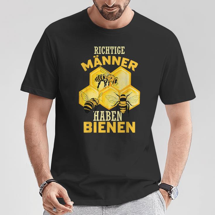 Richtige Männer Haben Biene Beekeeping Card Bee T-Shirt Lustige Geschenke