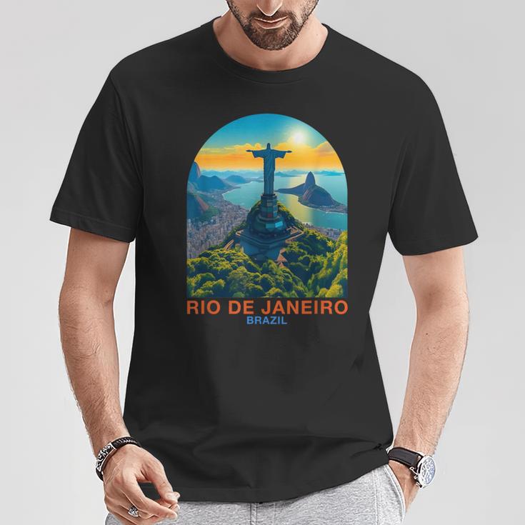 Rio De Janeiro Travel Holiday Rio De Janeiro Brazil T-Shirt Lustige Geschenke