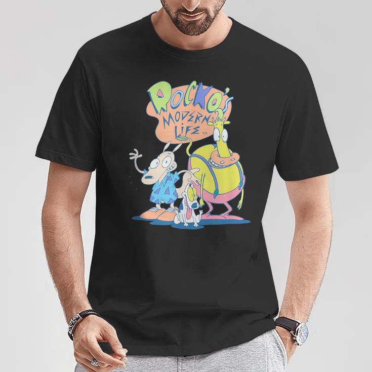 Rocko's Modern Life Group Shot Best Friends Classic Logo T-Shirt Lustige Geschenke