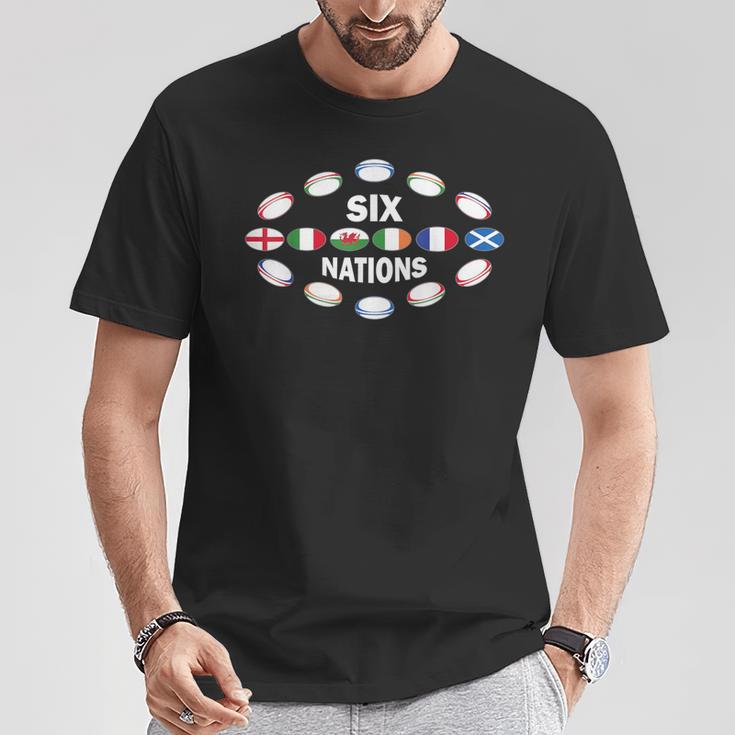 Rugby Six Nations T-Shirt Lustige Geschenke