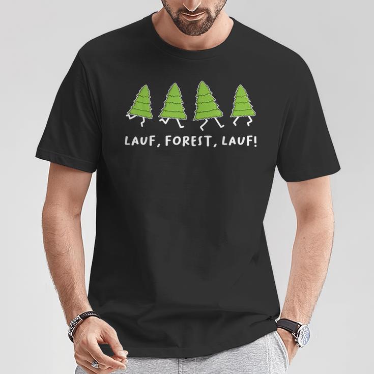 Running Forest Running Parody Sayings T-Shirt Lustige Geschenke