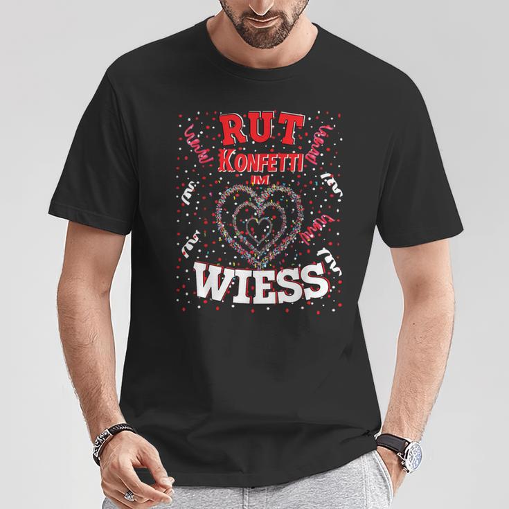 Rut Wiess Carnival Costume Cologne Red Confetti In Heart T-Shirt Lustige Geschenke