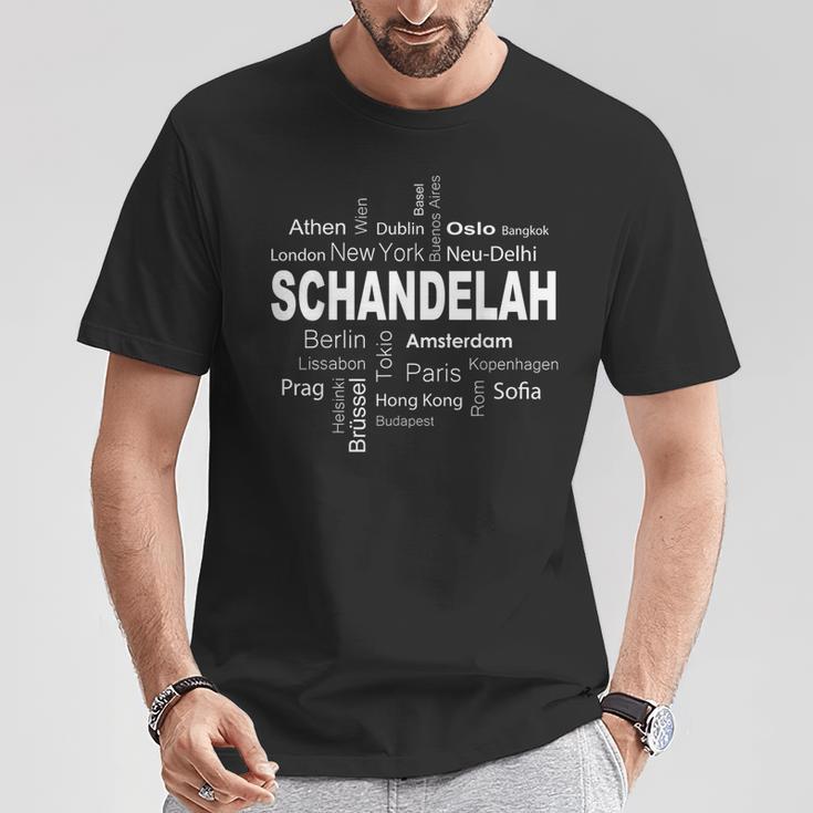 Schandelah New York Berlin Schandelah Meine Hauptstadt T-Shirt Lustige Geschenke