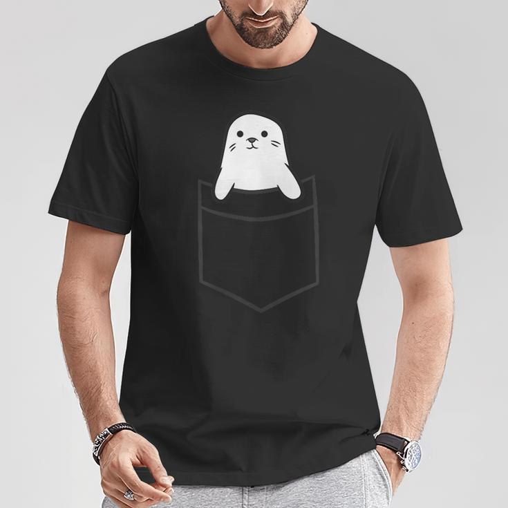 Seal In The Pocket Cute Baby Seals S T-Shirt Lustige Geschenke