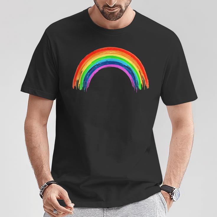 Simple Retro Rainbow Beautiful Colours T-Shirt Lustige Geschenke