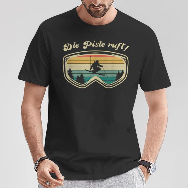 Skifahrer Herrenintage Skifahren Skifahrer Geschenk T-Shirt Lustige Geschenke