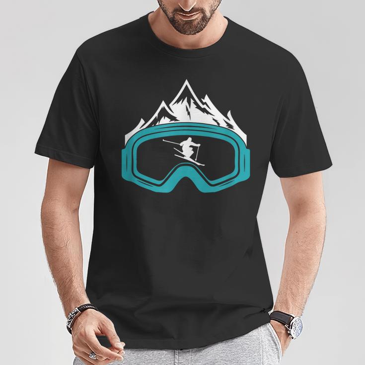 Skiing Winter Sports Apres-Ski T-Shirt Lustige Geschenke