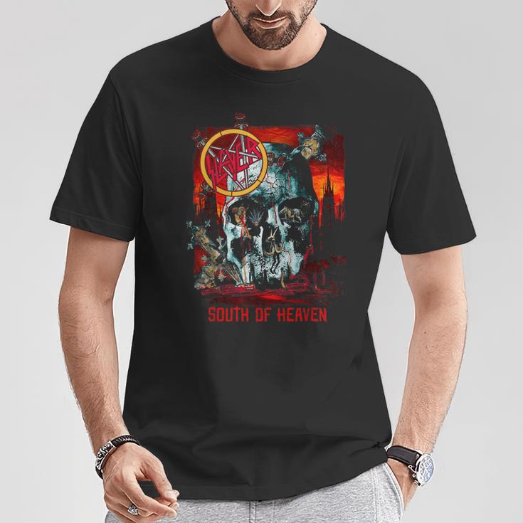 Slayer South Of Heaven Skull T-Shirt Lustige Geschenke