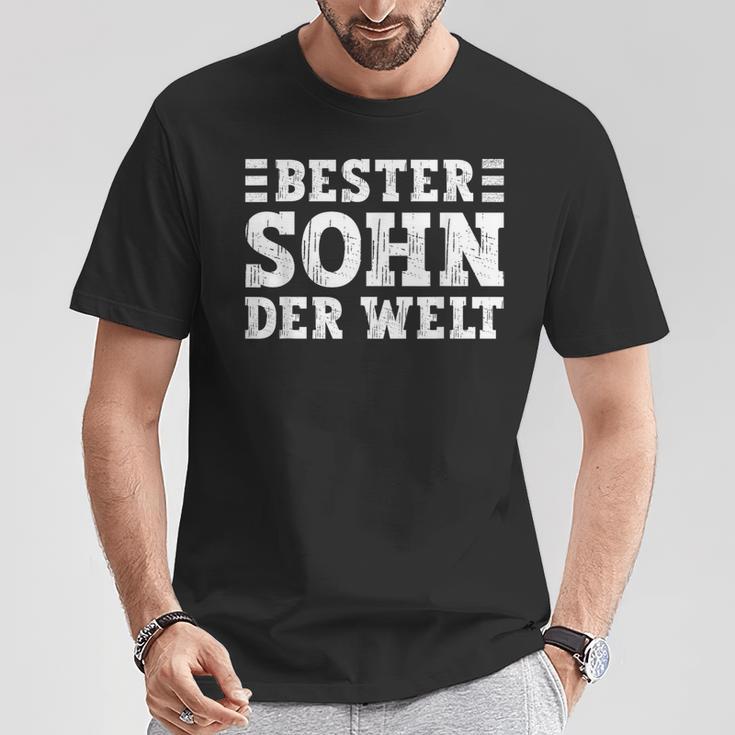 Sohnon Eltern Für Den Besten Sohn Der Welt German Langu T-Shirt Lustige Geschenke