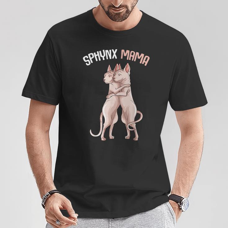 Sphynx Mama Cat Sphinx Naked Cat Cat Lovers S T-Shirt Lustige Geschenke