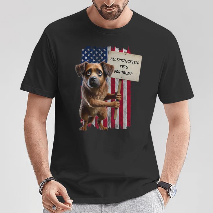 All Springfield Pets For Trump You Eat Dogs Dog T-Shirt Lustige Geschenke