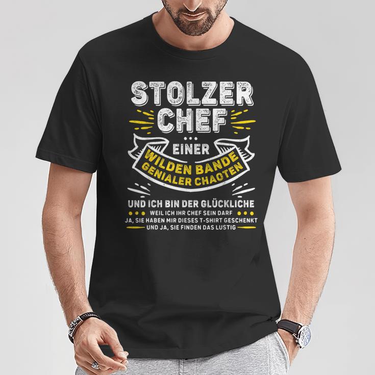 Stolzer Chef Einer Genialen Chaos Gang Saying T-Shirt Lustige Geschenke